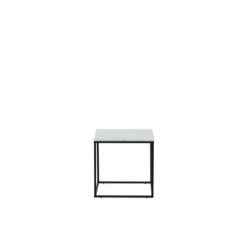Table Basse En Marbre "estelle" 50cm Blanc