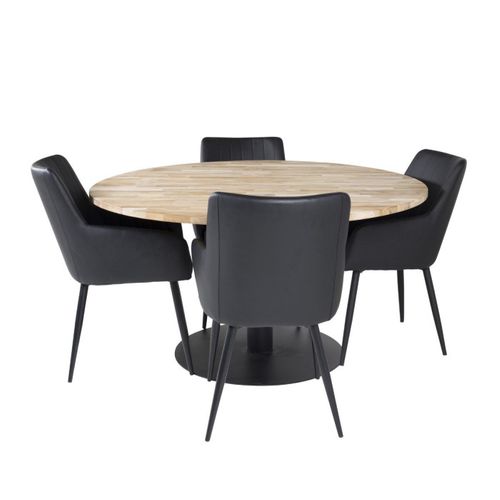 Table à Manger Ronde "cirebon" 140cm Naturel