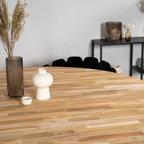 Table à Manger Ronde "cirebon" 140cm Naturel