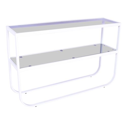 Console Design En Verre "rocker" 110cm Blanc