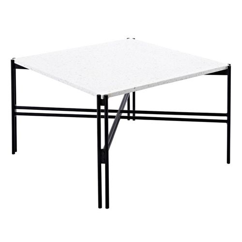 Table Basse Design Terrazzo "razzia" 75cm Blanc