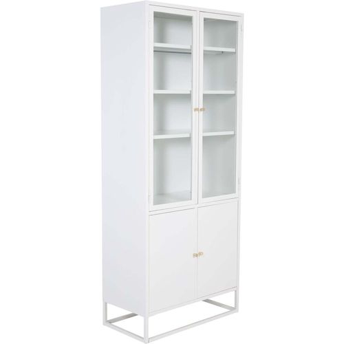 Bibliothèque 4 Portes En Acier Bakal Blanc