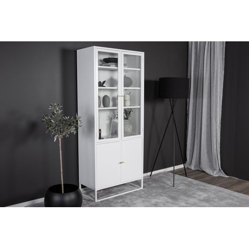 Bibliothèque 4 Portes En Acier Bakal Blanc