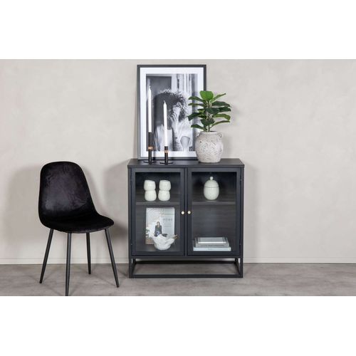 Buffet 2 Portes En Acier Bakal Noir