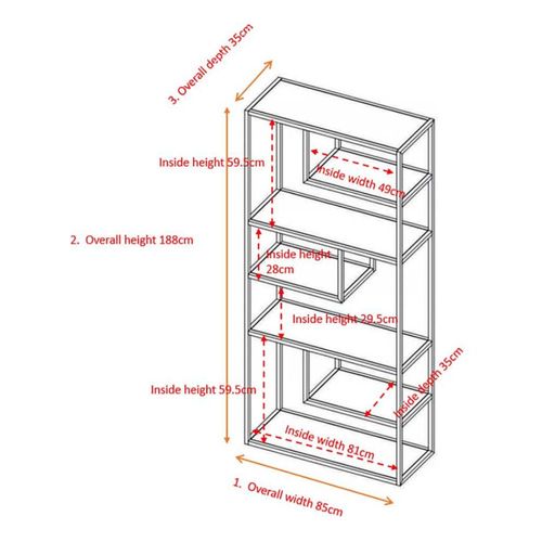 Etagère En Acier Staal Gris
