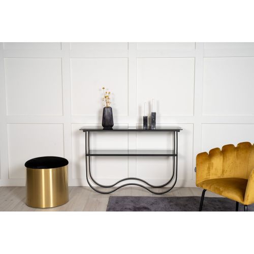 Console Design En Acier Et Verre Wavy