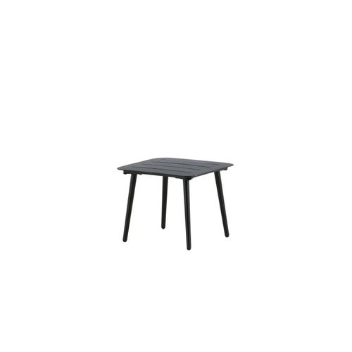 Table D'appoint De Jardin Carrée "lina" 40cm Noir