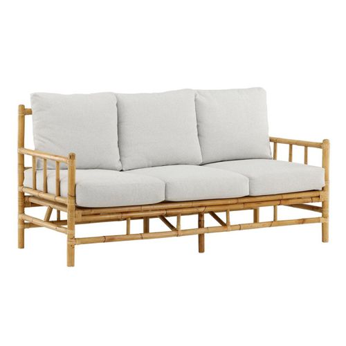 Canapé De Jardin 3 Places "cane" 180cm Naturel