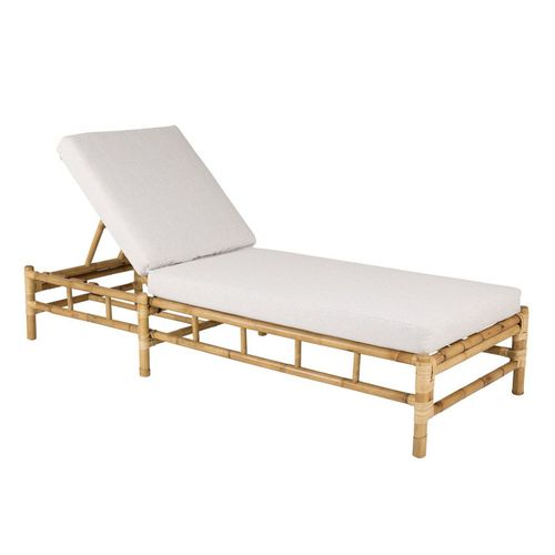 Transat "cane" 210cm Naturel et Gris