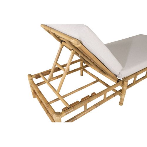 Transat "cane" 210cm Naturel et Gris