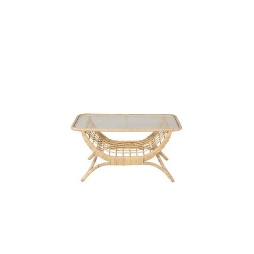 Table Basse De Jardin En Rotin "moana" 95cm Naturel