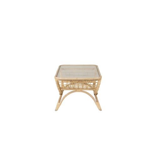 Table Basse De Jardin En Rotin "moana" 95cm Naturel