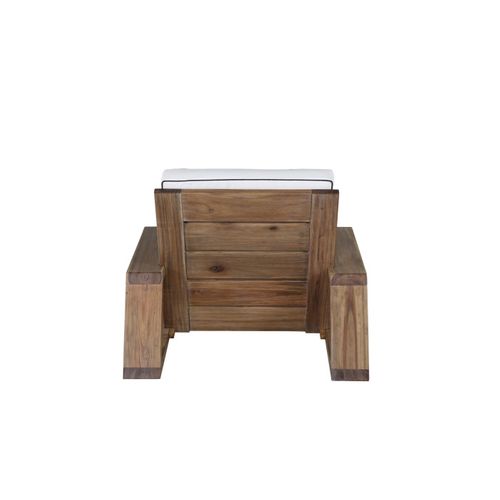 Fauteuil De Jardin En Bois "daria" 100cm Marron