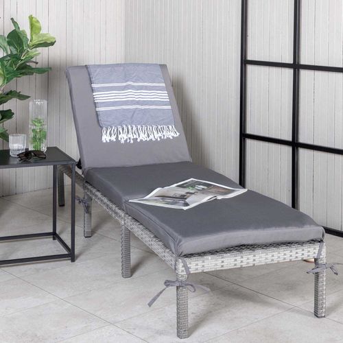 Transat Avec Coussin Bilbao Gris