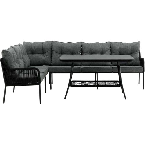 Ensemble Canapé D'angle Et Table Basse De Jardin Berlin
