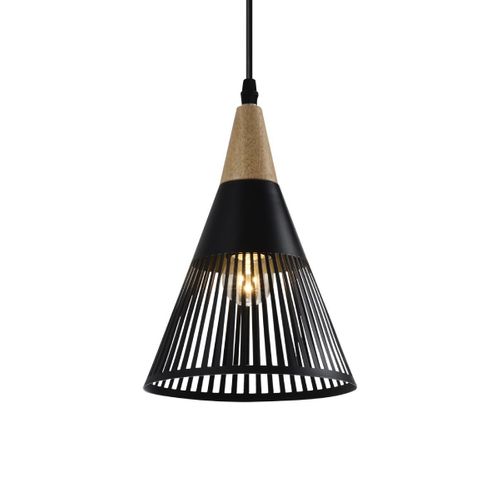 Lampe Suspension Déco "gruid" 25cm Noir
