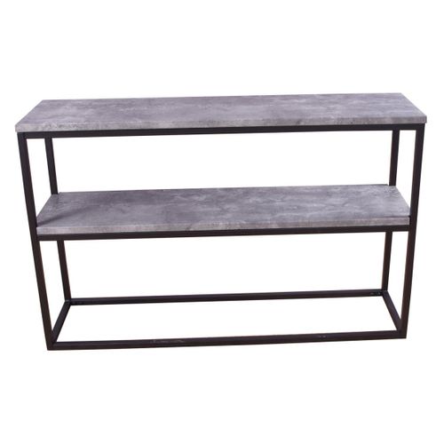 Console Design Double "rise" 110cm Gris et Noir