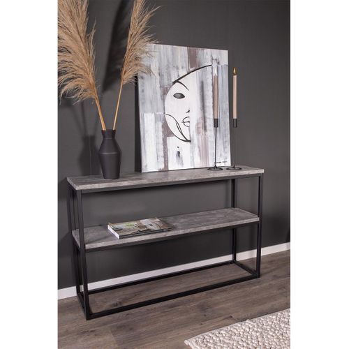 Console Design Double "rise" 110cm Gris et Noir