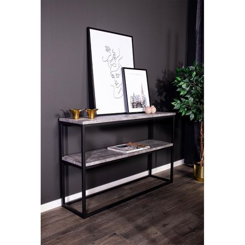 Console Design Double "rise" 110cm Gris et Noir