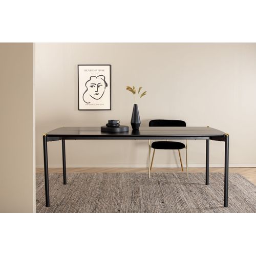 Table à Manger Design "pelle" 190cm Noir