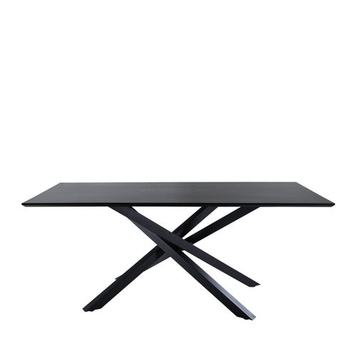 Table à Manger "piazza" 180cm Noir