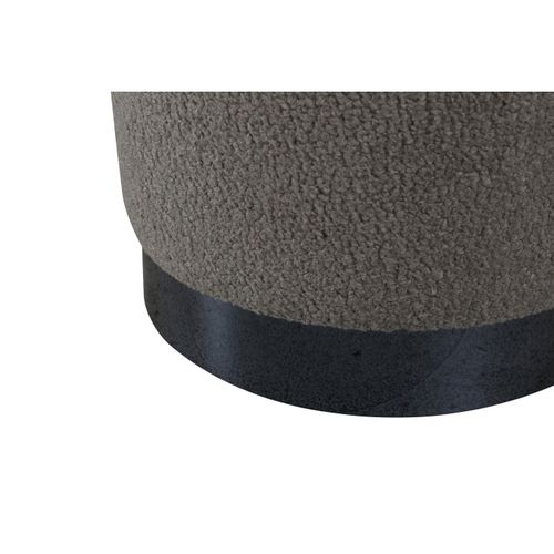 Pouf Tissu Bouclette "benji" 42cm Grège
