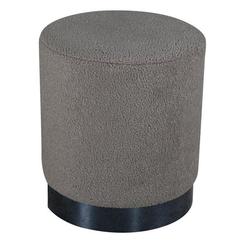 Pouf Tissu Bouclette "benji" 42cm Grège