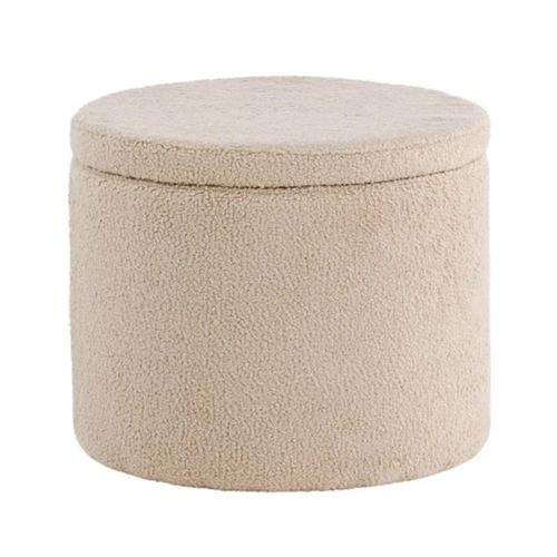 Pouf  Avec Rangement "dunken"  51cm Beige