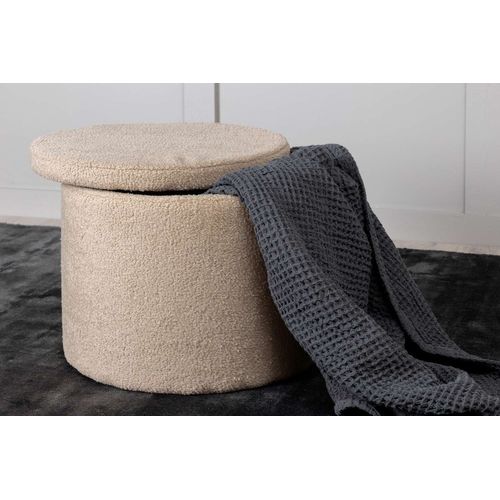 Pouf  Avec Rangement "dunken"  51cm Beige
