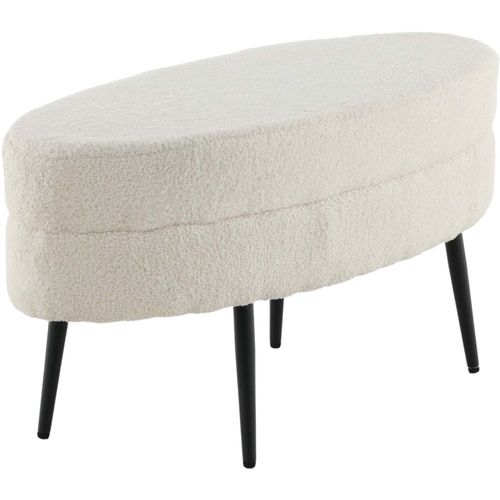 Banc Ovale En Acier Et Polyester Otto