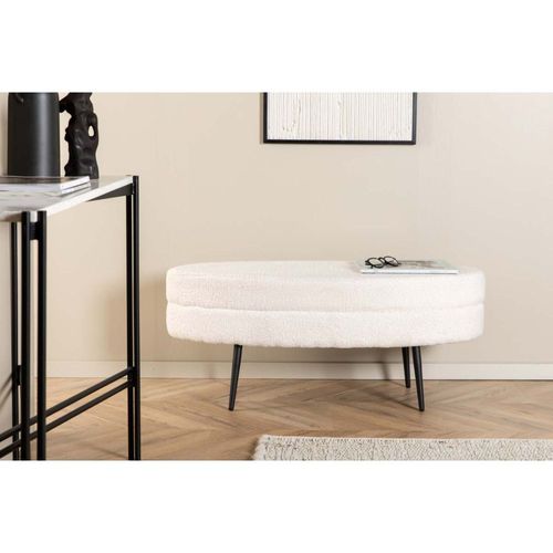 Banc Ovale En Acier Et Polyester Otto
