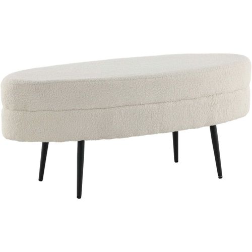 Banc Ovale En Acier Et Polyester Otto