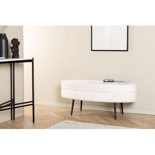 Banc Ovale En Acier Et Polyester Otto