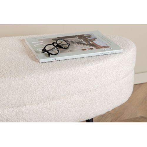 Banc Ovale En Acier Et Polyester Otto