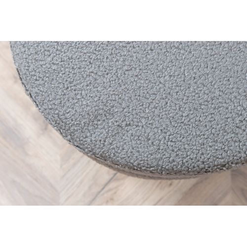 Pouf Design Bouclette "pot" 40cm Gris