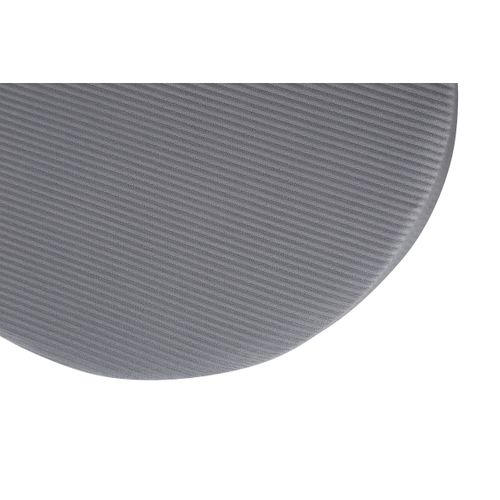 Pouf Design En Velours Côtelé "pot" 40cm Gris