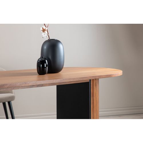 Table De Repas Ovale Bianca 200 X 90 Cm Naturel