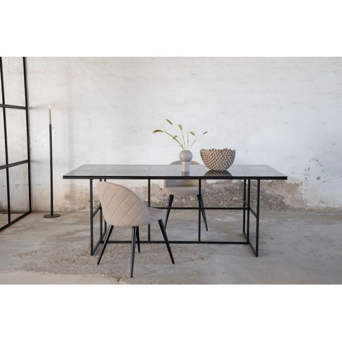 Table à Manger Design "leif" 200cm Noir