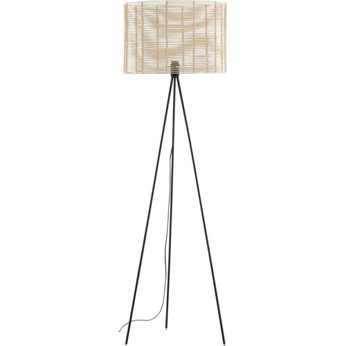 Lampadaire En Acier Et Rotin Fence