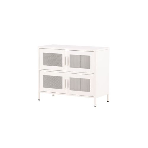 Buffet 4 Portes En Métal "nett" 90cm Blanc