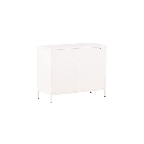Buffet 4 Portes En Métal "nett" 90cm Blanc