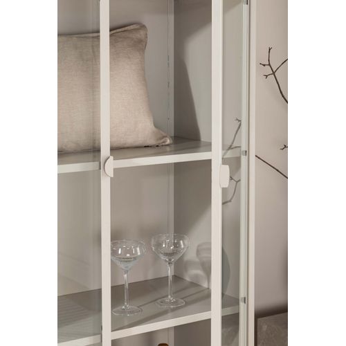 Vitrine Design 2 Portes "piring" 190cm Beige