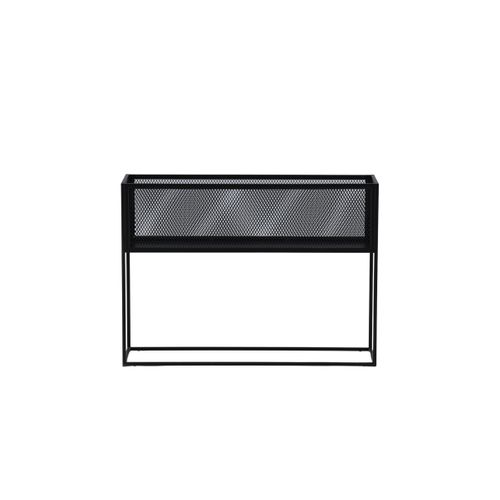 Console Design En Métal "netz" 110cm Noir