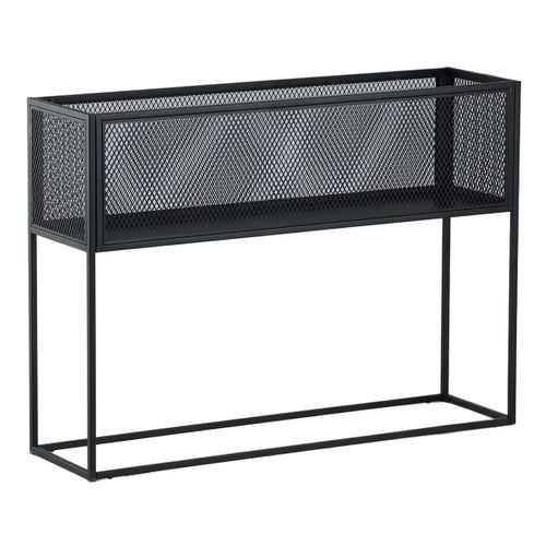 Console Design En Métal "netz" 110cm Noir