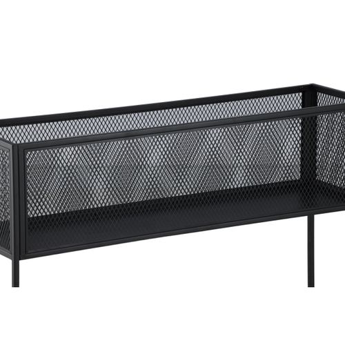 Console Design En Métal "netz" 110cm Noir