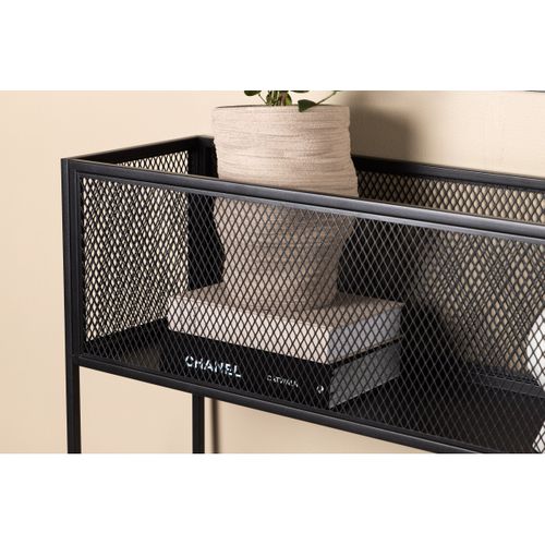 Console Design En Métal "netz" 110cm Noir
