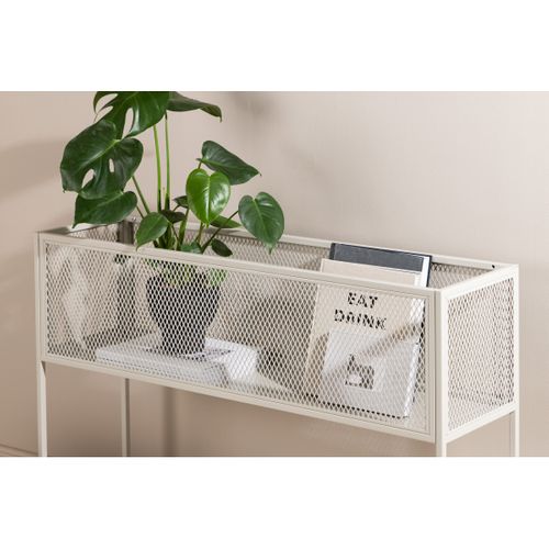 Console Design En Métal "netz" 110cm Beige