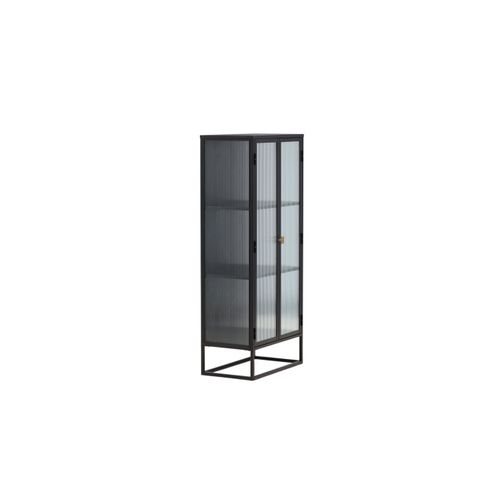 Vitrine 2 Portes Design "garis" 160cm Noir