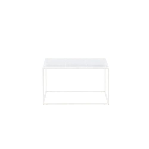 Table Basse En Métal "netz" 80cm Blanc