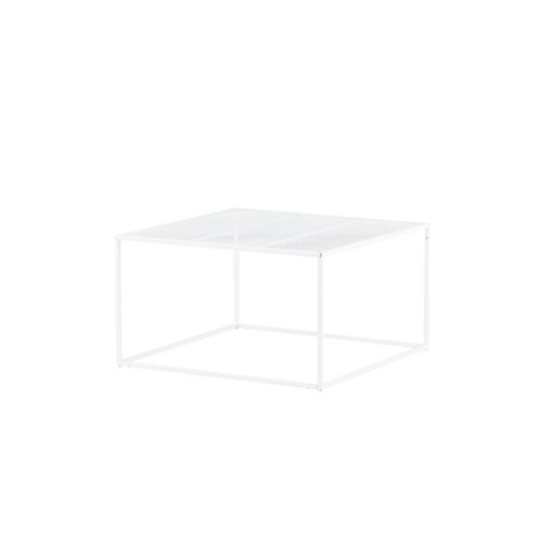 Table Basse En Métal "netz" 80cm Blanc